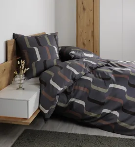 Комплект постельного белья Janine Design Mako-Satin JD 87107, коричневый/серый, размер 155x220+80x80 Original Janine