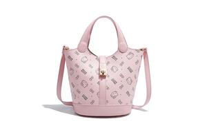 Sanrio Сумка-ведро через плечо Hello Kitty из полиуретана женская разноцветная, Pink