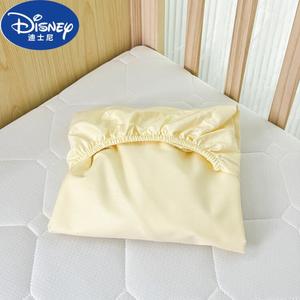 Disney Простыня на резинке для детской кроватки 200х70 см, 100% хлопок, цвет светло-желтый
