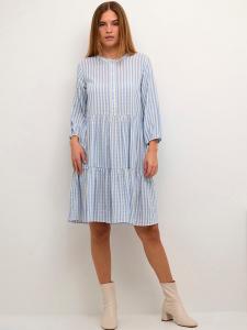 Длинное платье CULTURE Noor, голубой/белый