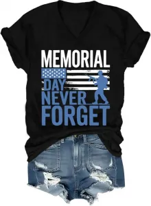 Футболка Memorial Day с V-образным вырезом