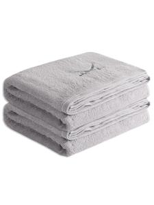 Sansibar Набор из двух банных полотенец «Terry Collection Classic», 90x180 см, серебристый цвет