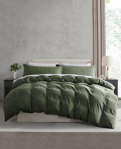 Ультрамягкий предварительно выстиранный комплект постельного белья из 2 предметов, размер Twin/Twin XL Nestl, Olive green