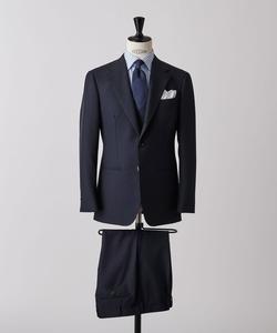 Однобортный костюм из шерсти и мохера с тремя пуговицами, модель MC United Arrows, цвет Navy