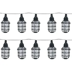 Светодиодная гирлянда Солнечная гирлянда Corsica для вечеринки 10xLED Изготовлена из пластика Luxform, черный