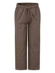 Галоши Hypnos в клетку на шнурке Mc2 Saint Barth Kids, коричневый