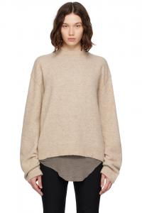 Свитер Concordians tommy ls Rick Owens, коричневый