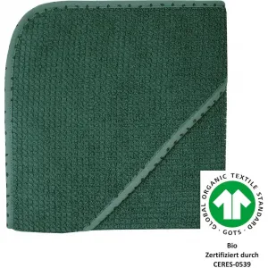 Полотенце с капюшоном at home pinie Kapuzenbadetuch 80/80 из органического хлопка, с отделкой под вязаную ткань Wörner, Pinie