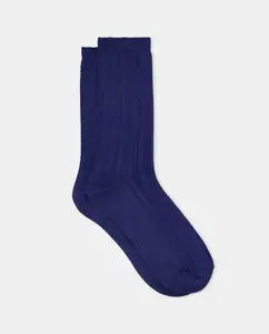 Средние носки из вискозы с рубчиком Énfasis, темно-синий