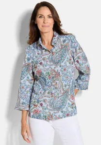 Блузка на пуговицах с узором paisleymit kragen Goldner, Colourful Patterned