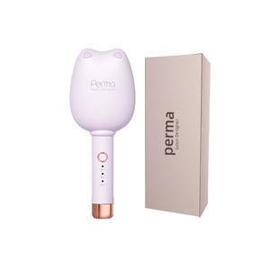 Выпрямитель для вол curling iron с функцией завивки, палочки для яичных локонов, зажим в виде кошачьей лапки 32 мм, уход за волосами с отрицательными ионами, полностью автоматический 017 CHIGO, фиолетовый