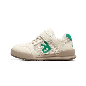 Нескользящие, амортизирующие, износостойкие, дышащие детские кроссовки для скейтбординга Annil, бежевый/зеленый