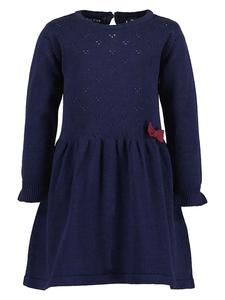 Blue Seven Темно-синее вязаное платье