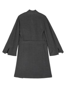 Eleventy пальто с поясом, серый