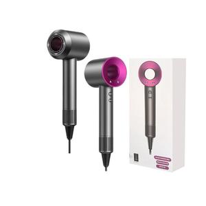 Фен высокоскоростной сушка вертикальная сушка с холодным и горячим воздухом отрицательные ионы безлопастной Hair Dryer DS01 Ju Chi Hui, розовый