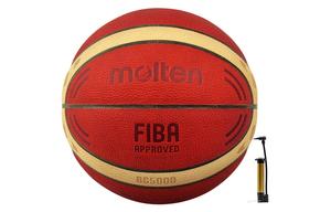 Molten Кожаный баскетбольный мяч red yellow размер 7 тренировочный unisex