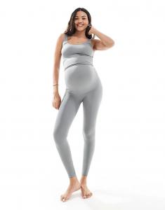Бесшовные леггинсы Mamalicious Maternity в цвете Sedona Sage