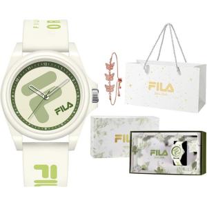FILA Часы Miracle Flower Collection кварцевый механизм ремешок из силикона бежевый циферблат унисекс подарочная коробка First Encounter