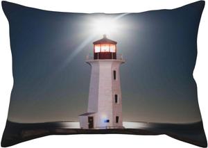 Pevtufa Наволочка с принтом Peggy'S Cove Lighthouse с застежкой конвертом Peggy's Cove Lighthouse