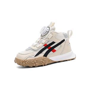 Кроссовки для бега с вращающейся пряжкой, амортизирующие и противоударные, детские ZIJIAN, бежевый/синий