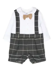 Ромпер в клетку Windowpane Patachou, белый