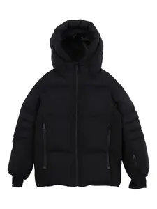 Утеплённая куртка с капюшоном Moncler Grenoble Kids, черный
