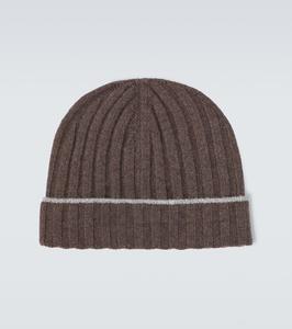 Рельефная вязка кашемировая шапка-бини Brunello Cucinelli, CU766