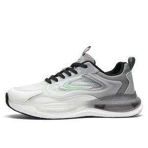 AOKANG Скользоустойчивые износостойкие легкие увеличивающие рост амортизирующие с эффектом отскока низкие повседневные кроссовки мужские бежево-зеленые