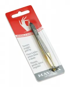 Пинцет для выщипывания Прямой наконечник Золотой Mavala