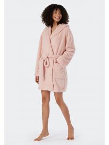 Schiesser Розовый банный халат