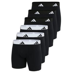 ADIDAS Мужские трусы-боксеры, упаковка из 6 шт., эластичные, Active Flex Cotton