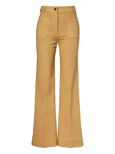Клеш-джинсы с накладными карманами VICTORIA BECKHAM, желтый