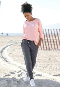 Топ с длинными рукавами Elbsand, розовый