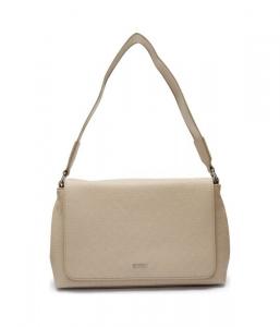 Сумка женская через плечо Calvin Klein с принтом из монограмм, бежевый