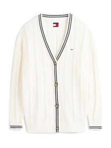 Вязаный кардиган Tommy Jeans, белый
