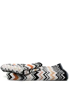 Комплект Bernard из двух полотенец с узором зигзаг Missoni Home, черный