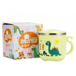 Термостакан 304 нержавеющая сталь 270 мл Sanrio, зеленый Dinosaur;270ML