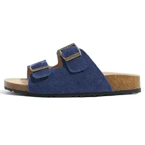 Lan Miao Тапочки-слайды женские, нескользящие, королевского синего цвета