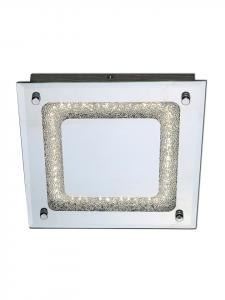 Светодиодный потолочный светильник "THUN" в хроме - (Д)24 см x (Ш)24 см x (В)6 см - Класс энергоэффективности E näve