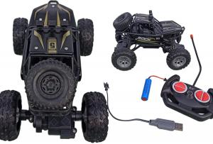 Автомобиль с дистанционным управлением MONSTER TRUCK МЕТАЛЛ ЧЕРНЫЙ для детей Радиоуправляемая машина Внедорожник ЧЕРНЫЙ 1:18 PakaNiemowlaka