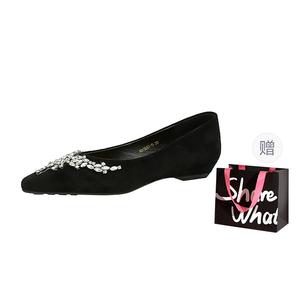 BIGTREE Женские повседневные туфли на один каблук черные, цвет Black