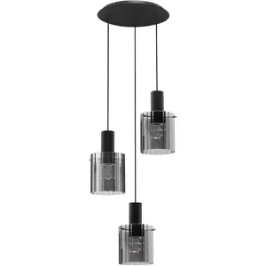 Подвесной светильник MIRBI E27, 1 шт. Nova Luce, Schwarz/Rauch