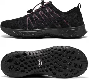 Водные тапочки Racqua для плавания, акваобувь для женщин и мужчин, черный/розовый