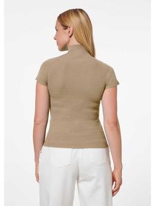 MADELEINE Вязаный свитер с короткими рукавами натурального цвета