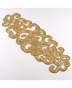 Rosalind Collection, настольная дорожка из бисера Saro Lifestyle, золото