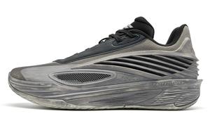 QIAODAN Баскетбольные кроссовки Mystic Cushioning Grip Anti Twist с дышащими противоскользящими свойствами, низкие, мужские, серо-черные