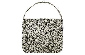 Кордюровая сумка через плечо унисекс цвета слоновой кости и черного Emis