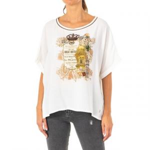 Женская футболка с коротким рукавом и круглым вырезом lwre32 La Martina, белый