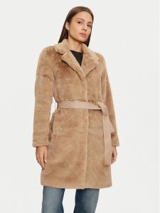 Шуба стандартного кроя Only, бежевый