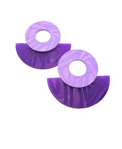 Серьги-Полумесяцы Swanky Designs, lilac